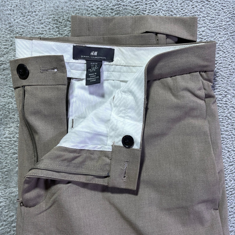 H&M Slim Fit US‎ 36 Trousers, Men's Business Casual Pants, Office Attire Boss
